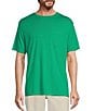 Color:Green Heather - Image 1 - Short Sleeve Solid Pocket Crew T-Shirt
