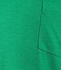 Color:Green Heather - Image 4 - Short Sleeve Solid Pocket Crew T-Shirt