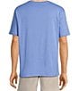 Roundtree & Yorke Short Sleeve Solid Pocket Crew T-Shirt, Color:Blue - Image 2