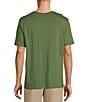 Color:Army Green - Image 2 - Short Sleeve Solid Pocket Crew T-Shirt