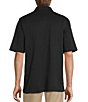 Color:Black - Image 2 - Short Sleeve Solid Polo Shirt