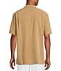 Roundtree & Yorke Short Sleeve Solid Polynosic Camp Sport Shirt - Image 6