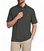 Roundtree & Yorke Short Sleeve Solid Western Polo - Image 1