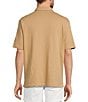 Roundtree & Yorke Short Sleeve Textured Solid Polo, Color:Camel - Image 2