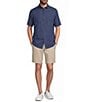 Roundtree & Yorke Short Sleeve Textured Solid Sport Shirt - Image 3