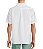 Roundtree & Yorke Short Sleeve Textured Solid Sport Shirt, Color:White - Image 2