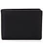 Color:Black - Image 1 - Slim Nappa Leather Winged Bifold Wallet