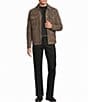 Roundtree & Yorke Snap Button Leather Jacket - Image 3