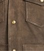 Roundtree & Yorke Snap Button Leather Jacket - Image 4