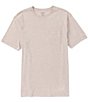 Color:Taupe Heather - Image 1 - Soft Washed Short-Sleeve Solid Pocket Crew Tee