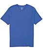 Color:Blue Heather - Image 1 - Soft Washed Short Sleeve V-Neck Tee