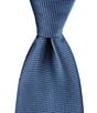 Roundtree & Yorke Solid 3 3/8#double; Woven Silk Tie, Color:Blue - Image 1