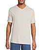 Roundtree & Yorke Solid Cloud Short Sleeve V-Neck T-Shirt - Image 1