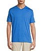 Roundtree & Yorke Solid Cloud Short Sleeve V-Neck T-Shirt - Image 1