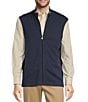 Color:Blue Heather - Image 1 - Solid Reversible Zip Vest