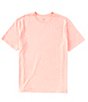 Color:Coral Heather - Image 1 - Solid Soft Washed Short Sleeve Crew Neck Tee