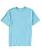 Color:Light Teal Heather - Image 1 - Solid Soft Washed Short Sleeve Crew Neck Tee