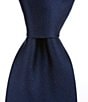 Color:Navy - Image 1 - Solid Woven 3.38#double; Cotton Tie