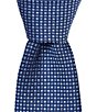 Roundtree & Yorke Square Geo Nonsolid Silk Traditional Tie - Image 1