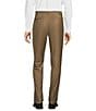Roundtree & Yorke Luxury Gabardine Ultimate Comfort Straight Fit Flat Front Dress Pants, Color:Khaki - Image 2