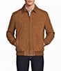 Roundtree & Yorke Suede Finish Leather Bomber Jacket - Image 1