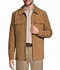 Roundtree & Yorke Suede Full Zip Shirt Jacket - Image 1