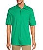 Color:Bright Green - Image 1 - Supima Short Sleeve Solid Polo Shirt
