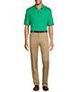 Color:Bright Green - Image 3 - Supima Short Sleeve Solid Polo Shirt