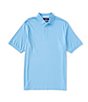 Color:Little Boy Blue - Image 1 - Supima Short Sleeve Solid Polo Shirt