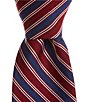 Color:Red - Image 1 - Surrounded Stripe 3 1/8#double; Silk Tie