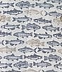 Color:White Multi - Image 4 - The Charter Performance Vented Short Sleeve Fish Print Fishing Sport Shirt