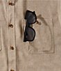 Roundtree & Yorke The Charter Vented Performance Button Front Collar Short Sleeve Solid Sport Shirt - Image 5