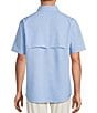 Roundtree & Yorke The Charter Vented Performance Button Front Collar Short Sleeve Solid Sport Shirt - Image 2