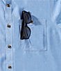 Roundtree & Yorke The Charter Vented Performance Button Front Collar Short Sleeve Solid Sport Shirt - Image 5