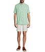 Roundtree & Yorke The Charter Vented Performance Button Down Collar Short Sleeve Solid Sport Shirt - Image 3