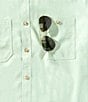 Roundtree & Yorke The Charter Vented Performance Button Down Collar Short Sleeve Solid Sport Shirt - Image 5