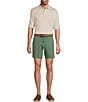 Roundtree & Yorke The Cloud Collection 7#double; Flat Front Washed Chino Shorts - Image 6