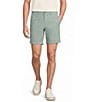Roundtree & Yorke The Cloud Collection 7#double; Flat Front Washed Chino Shorts - Image 1