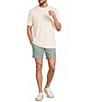 Roundtree & Yorke The Cloud Collection 7#double; Flat Front Washed Chino Shorts - Image 3