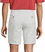 Roundtree & Yorke The Cloud Collection 8#double; Flat-Front Tech Pocket Washed Chino Shorts, Color:Glacier Gray - Image 2
