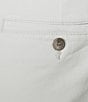 Roundtree & Yorke The Cloud Collection 8#double; Flat-Front Tech Pocket Washed Chino Shorts, Color:Glacier Gray - Image 4