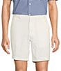 Roundtree & Yorke The Cloud Collection 8#double; Flat-Front Tech Pocket Washed Chino Shorts, Color:White - Image 1