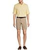 Roundtree & Yorke The Cloud Collection 8#double; Flat-Front Tech Pocket Washed Chino Shorts, Color:Khaki - Image 3