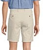 Roundtree & Yorke The Cloud Collection 8#double; Flat-Front Tech Pocket Washed Chino Shorts, Color:Stone - Image 2