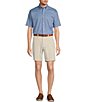 Roundtree & Yorke The Cloud Collection 8#double; Flat-Front Tech Pocket Washed Chino Shorts, Color:Stone - Image 3