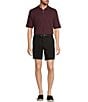 Roundtree & Yorke The Cloud Collection 8#double; Flat-Front Tech Pocket Washed Chino Shorts, Color:Black - Image 3
