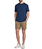 Roundtree & Yorke The Cloud Collection 8#double; Flat Front Washed Chino Shorts - Image 3
