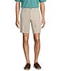 Roundtree & Yorke The Cloud Collection 9#double; Flat Front Washed Chino Shorts, Color:Stone - Image 1