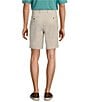 Roundtree & Yorke The Cloud Collection 9#double; Flat Front Washed Chino Shorts, Color:Stone - Image 2