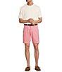 Roundtree & Yorke The Cloud Collection 9#double; Inseam Flat Front Washed Chino Shorts - Image 3